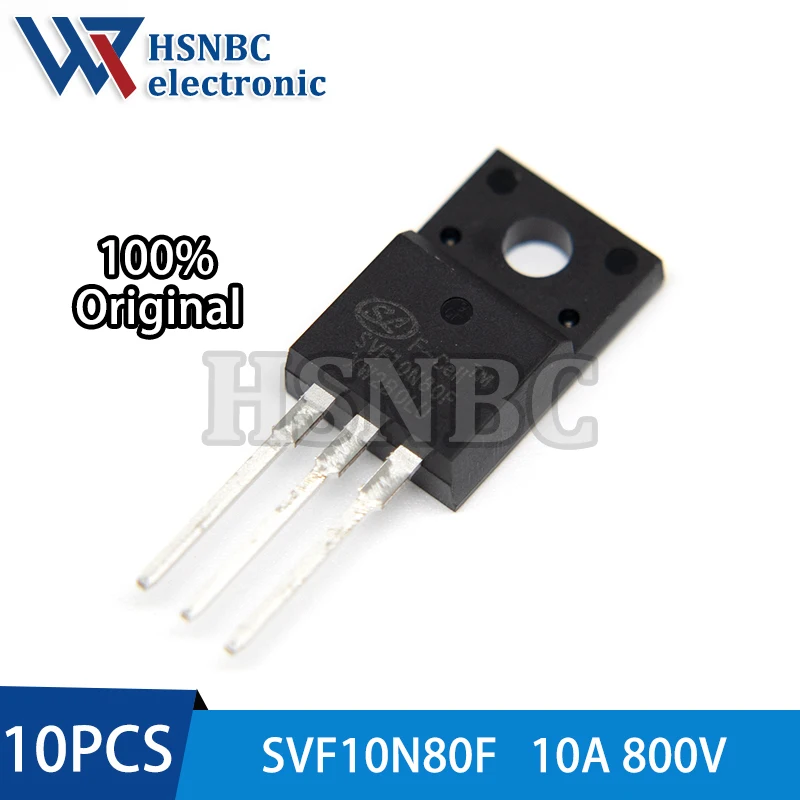 

10PCS SVF10N80F 10N80 SVF10N80 TO-220F 10A 800V N-channel Power MOSFET Transistor 100% New Original