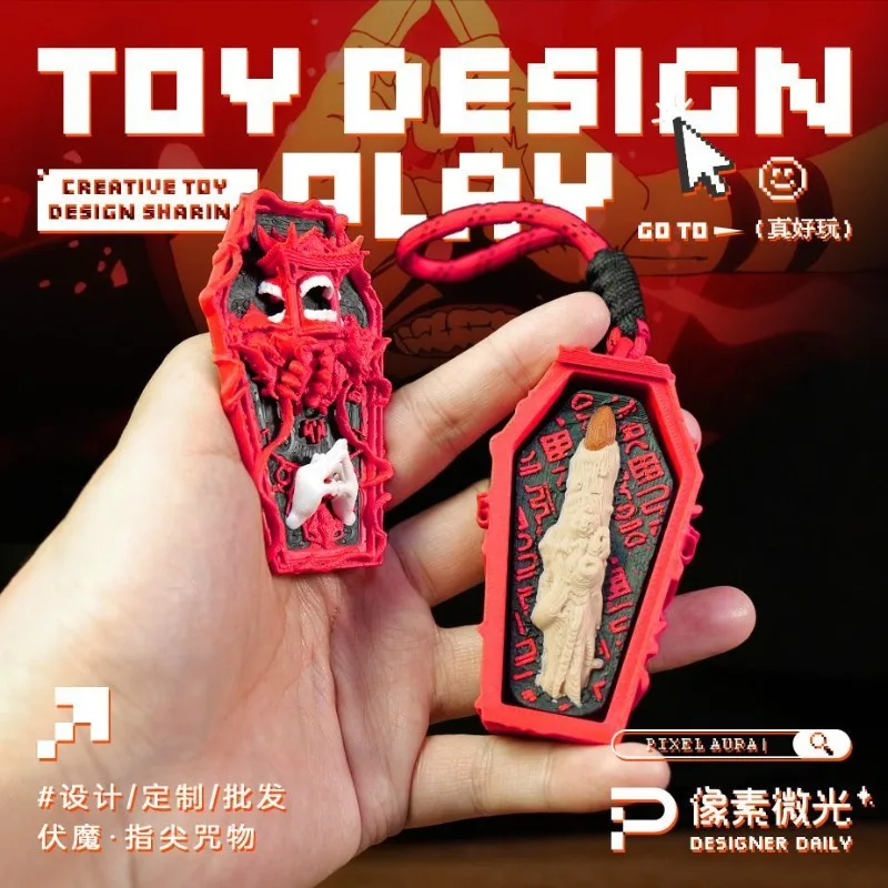 

Anime Jujutsu Kaisen EDC Fingertip Straight Metal Push Anime Action Figures Desktop Toy Gift Office Desk Toys Stress Relief Toys