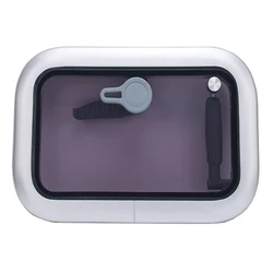 ISURE MARINE Aluminum Alloy ship Porthole Tempered Glass Rectangular Hatch Porthole Marine Fittings