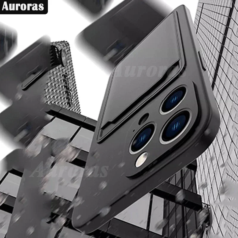 Skinlee For Oneplus Nord 4 5G Case Insertable Card Bag Silicone Shockproof Cover For Oneplus Nord CE4 Lite 5G Back Casing