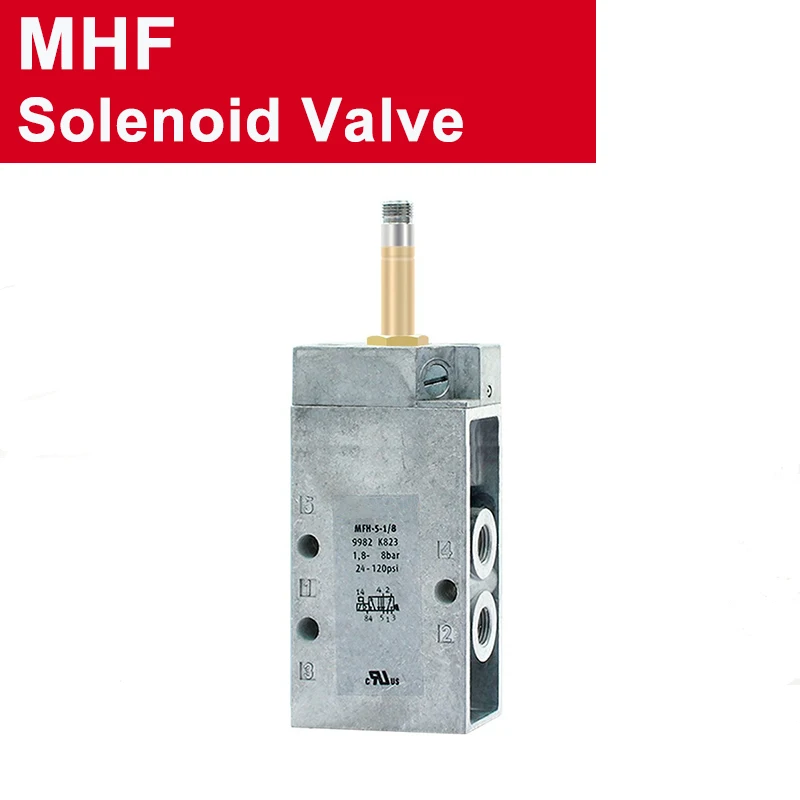 Pneumatic Valve MFH-3-1/4-1/8/-M5-1/4-1/8-B MFH Coil Two Position Five Way Solenoid Valve