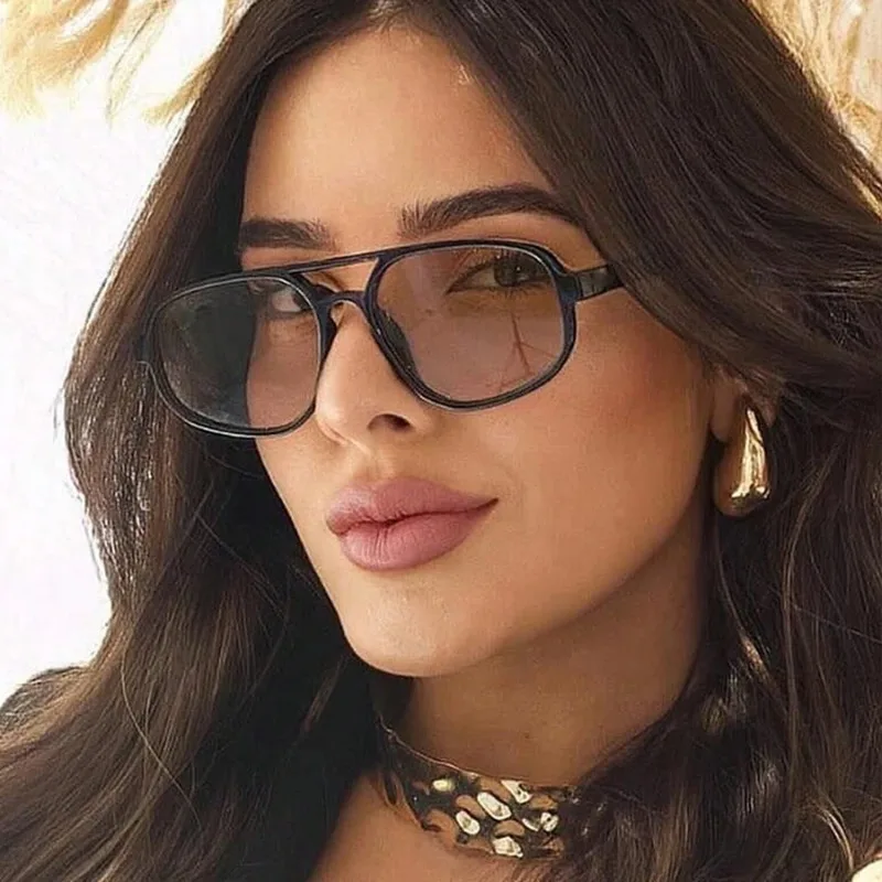 Nuevas Gafas de Sol Polygon para Mujer, Marca de Lujo, Gafas de Ojo de Gato para Hombre, Lentes Degradados de Diseñador para Mujer, Protección UV400, Lentes de Sol Mujer