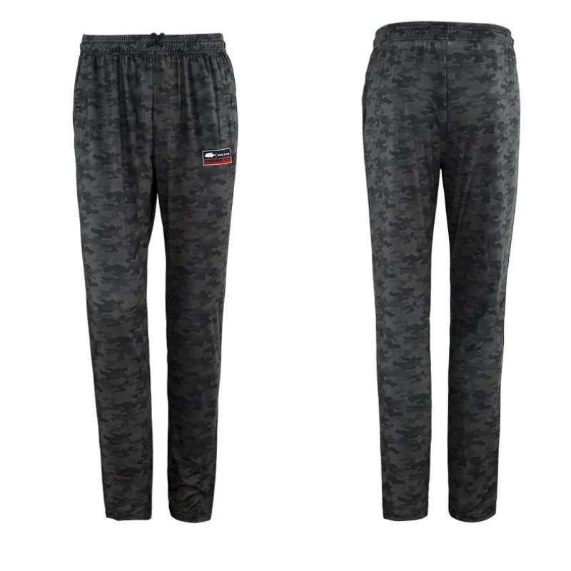 新しいアイスシルク迷彩釣りパンツメンズ夏通気性速乾性抗飛沫競争力のあるルアー服プラスサイズ