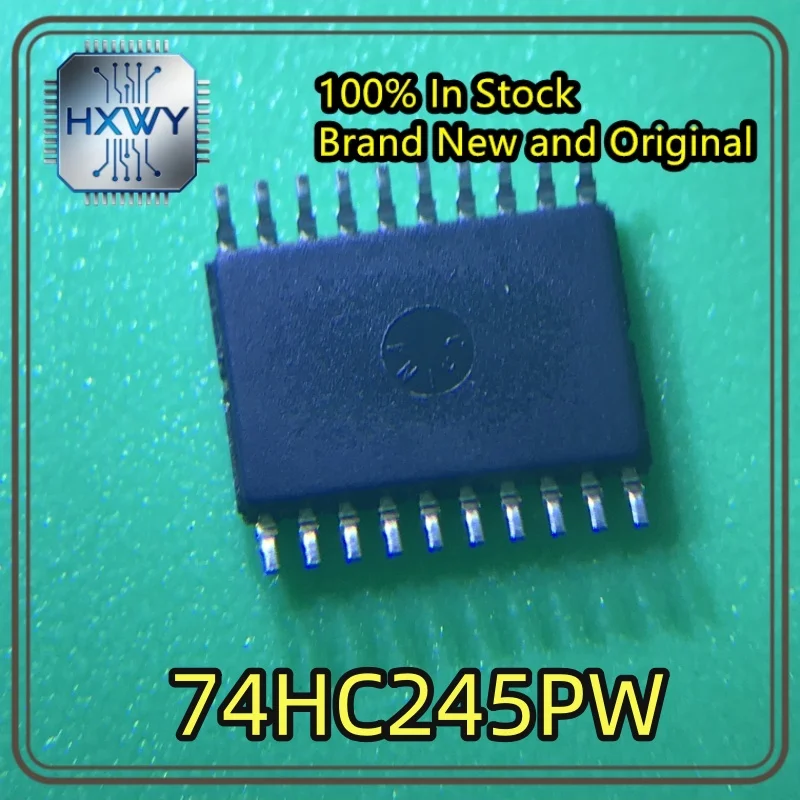 (30/100 Pieces) 74HC245PW HC245 TSSOP-20 Tri-state Output Eight-channel Bus Transceiver Chip, Brand New Original Stock,