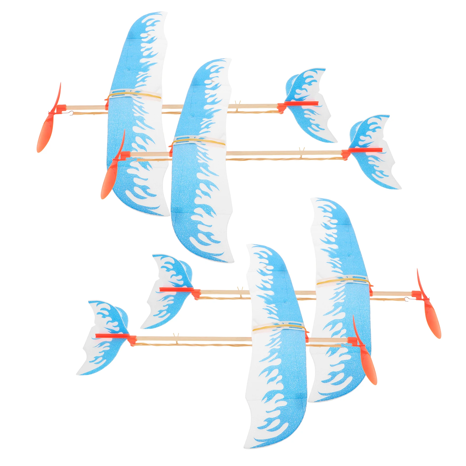 

4pcs Airplane Toy Model Rubber Band Powered Flying Glider Toys for Rubber Band Powered Airplane Kids Fun