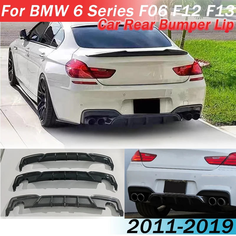 

Car Rear Bumper Lip For BMW 6 Series F06 F12 F13 2011-2019 For MP Style Diffuser Splitter Spoiler Body Kit Accessories Exterior