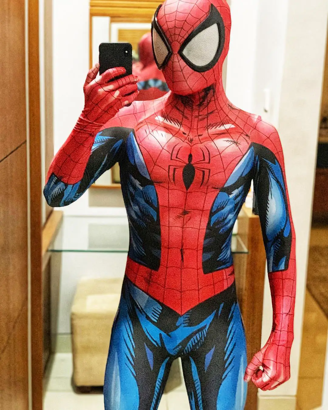 Anime UItimate Spiderman Costume Cosplay Big Lens 3D Printed Spandex Halloween Costume Superhero Jumpsuits Bodysuit Male Female