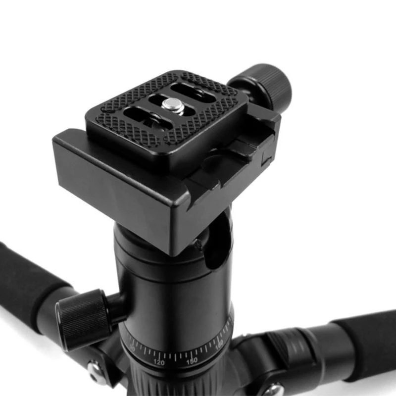 für SIRUI TY-C10 Metall-Schnellwechselplatte mit 1/4''-20 Kameraschraube, Stativmontageplatte, passend für DSLR-Kamerastativ, Kugelkopf