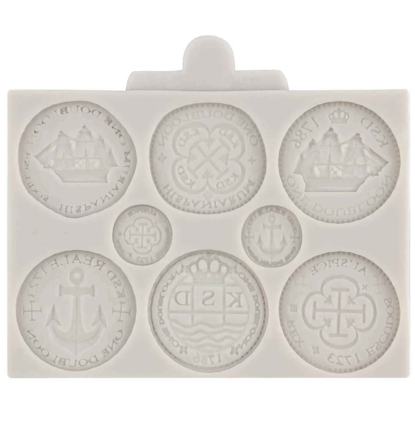 Treasure Coins Silicone Molds Fondant Cake Decorating Tools Candy Polymer Clay Chocolate Gumpaste Moulds