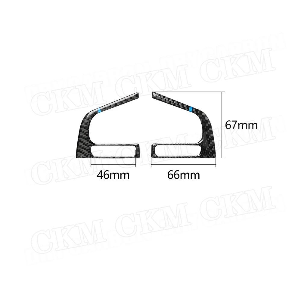 Carbon Steering Wheel Logo Trim Frame Buttons Decoration Cover Stickers For Subaru Forester 2016-2018 Car Accessories Trims - view 6