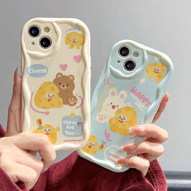 Disney Winnie Pooh Lotso Bear Wave Case For Huawei Mate 60 Pro 50 40 30 P60 Art P50 P40 Lite P30 Nova 9 SE 10 11 Honor 80 90