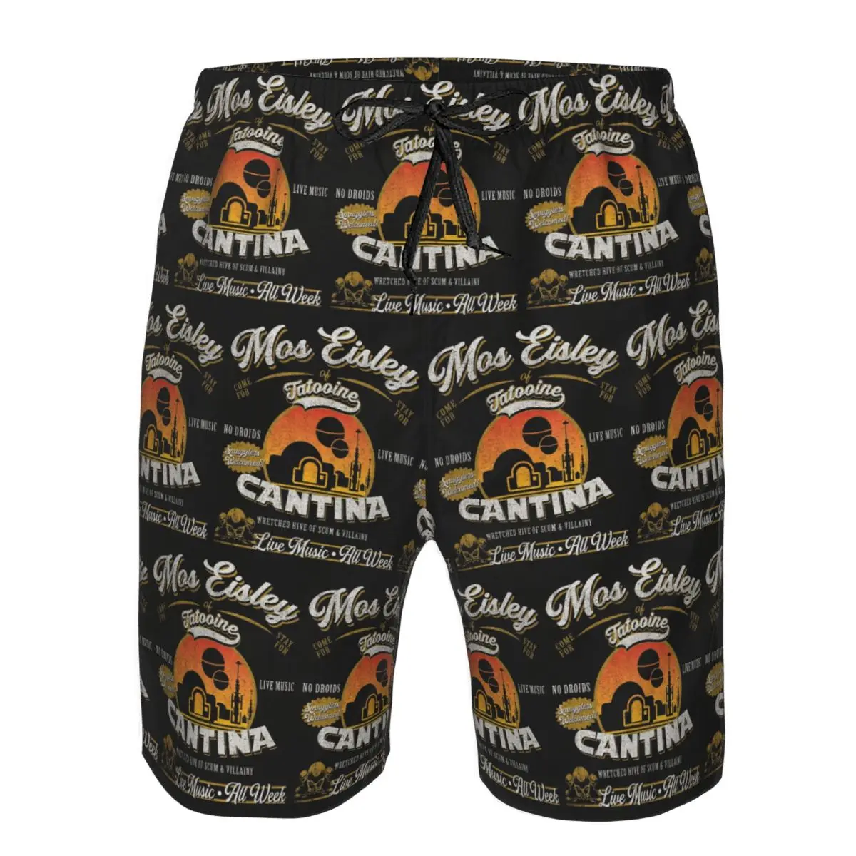 Mos Eisley Cantina Tatooine Dk Trunks Beach Board Shorts Casual Quick Dry Swim Summer Men Pants