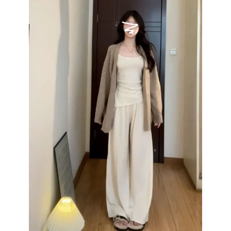 

New Autumn and Winter Knitwear Women's Top Elegant Outer Fashion Cardigan All Match Casual Korean Chic Classic Sweater