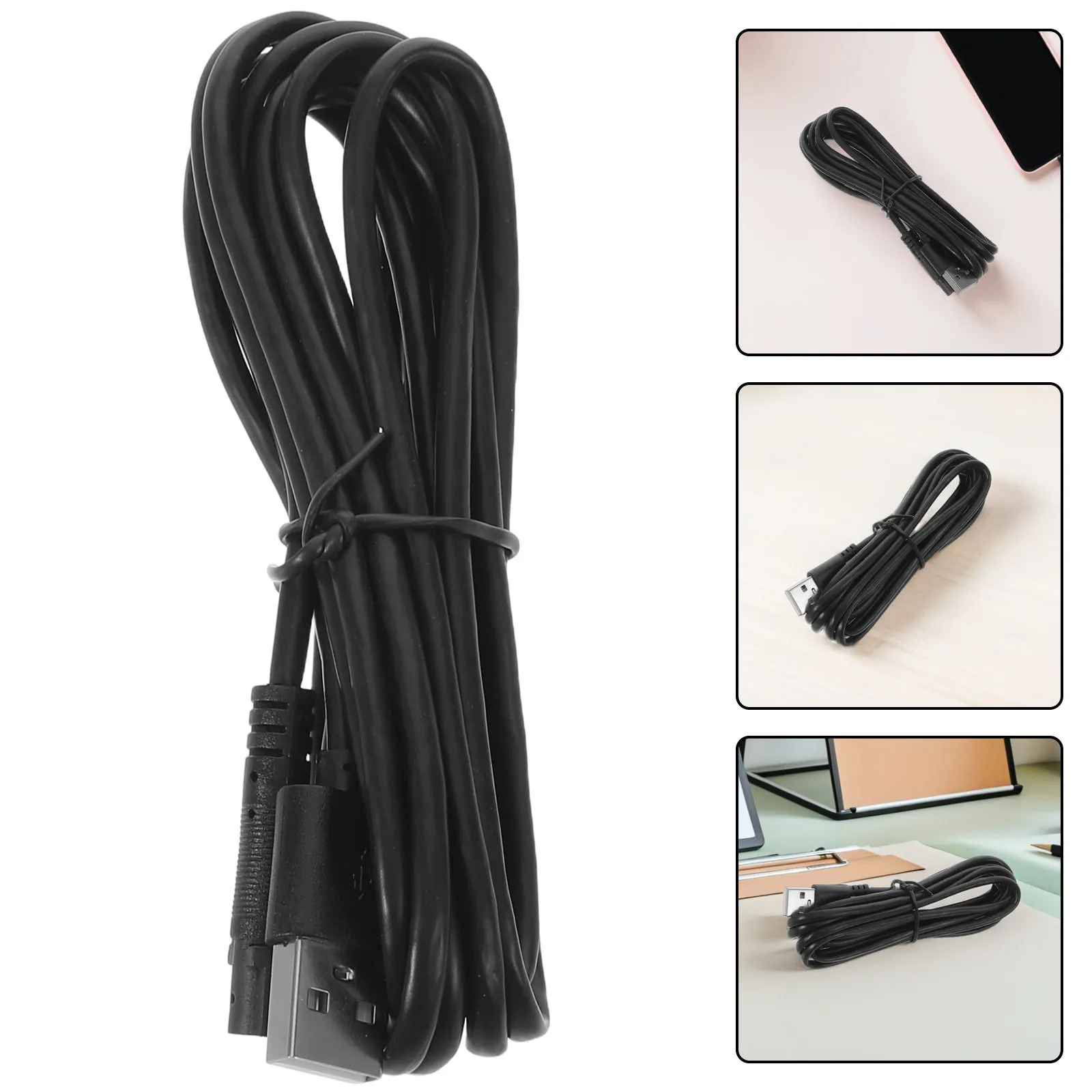 

USB Dash Cam Cable 5 Core Car Camera Power Cord Adapter Driving Recorder Charging Extension Wire for Vehicle Player