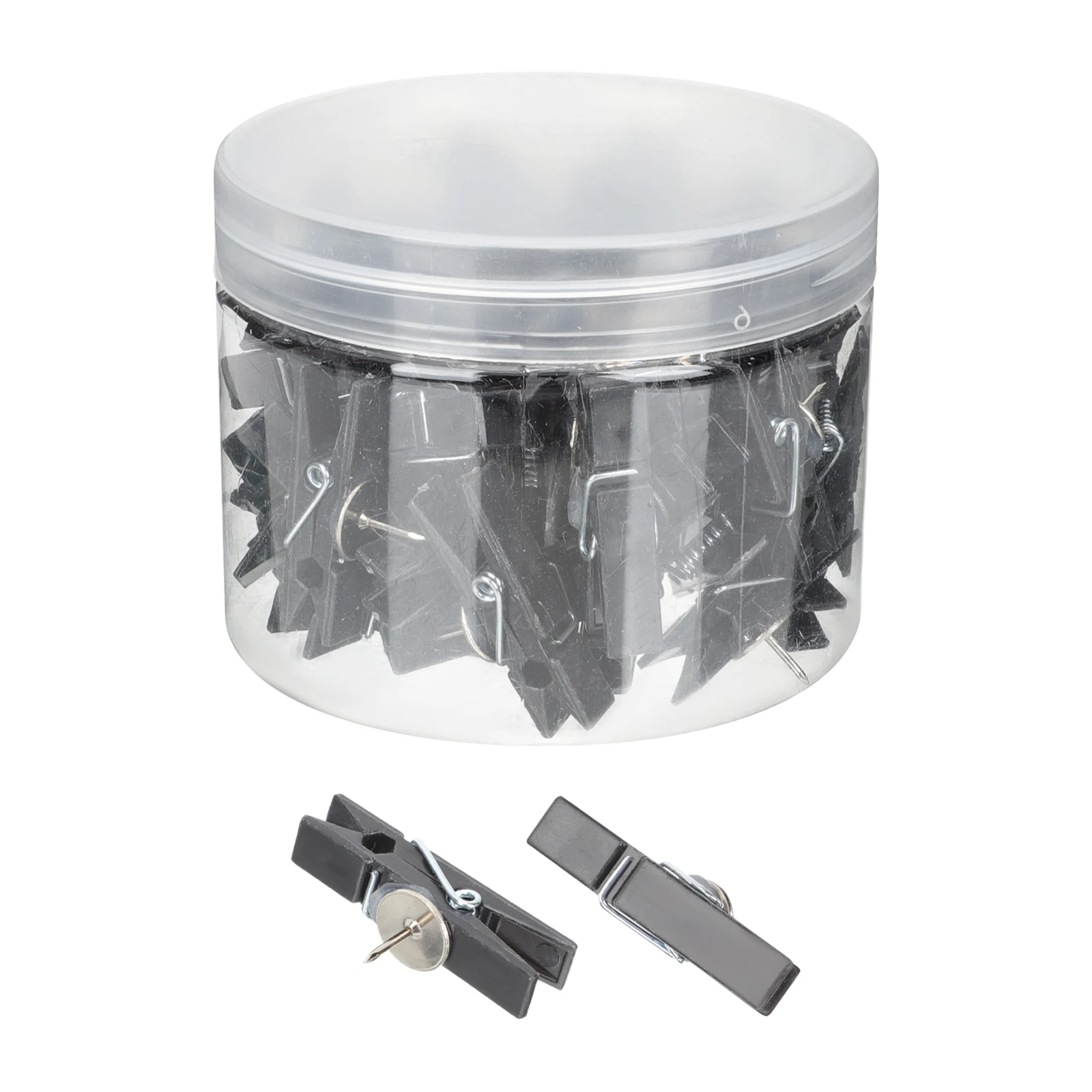 50pcs Transparent Push Pin Clips Reusable Multi-Function Picture Clamps For Home Office Decoration Replaceable Photo Clips