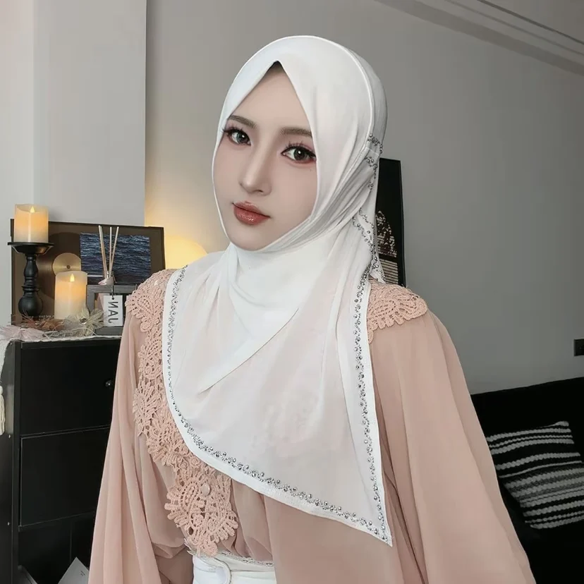 Head Cover 2026 Ready to Wear, Muslim, Sweet Girls Casual Mesh Hijab