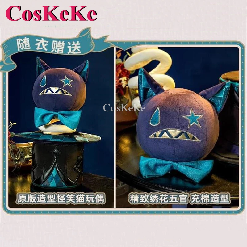 CosKeKe  Anime Game Genshin Impact Lynette Derivative Product Original Cotton Stuffing Funny Cat Dolls Lovely Stuffed Toys New