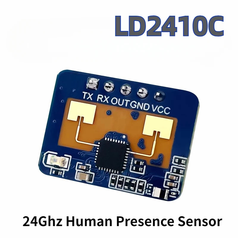 

LD2410C 24Ghz Human Presence Sensor HLK-LD2410C 24G Non-contact Heartbeat Motion Detection Millimeter Wave Radar Sensor Module