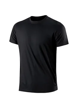 Quick-drying Men Running Shirts Fitness Compression Gym Polyester Sports T-shirt Black 2023 Workout Training Muscle Fit Clothing 5 Quick-drying Men Running Shirts Fitness Compression Gym Polyester Sports T-shirt Black 2023 Workout Training Muscle Fit Clothing 5