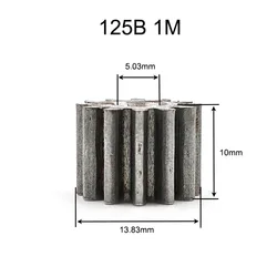 125B 1M 45# Carbon Steel Gear 12T OD14mm ID5.03mm Hard Metal Pinion 12 Teeth Z12