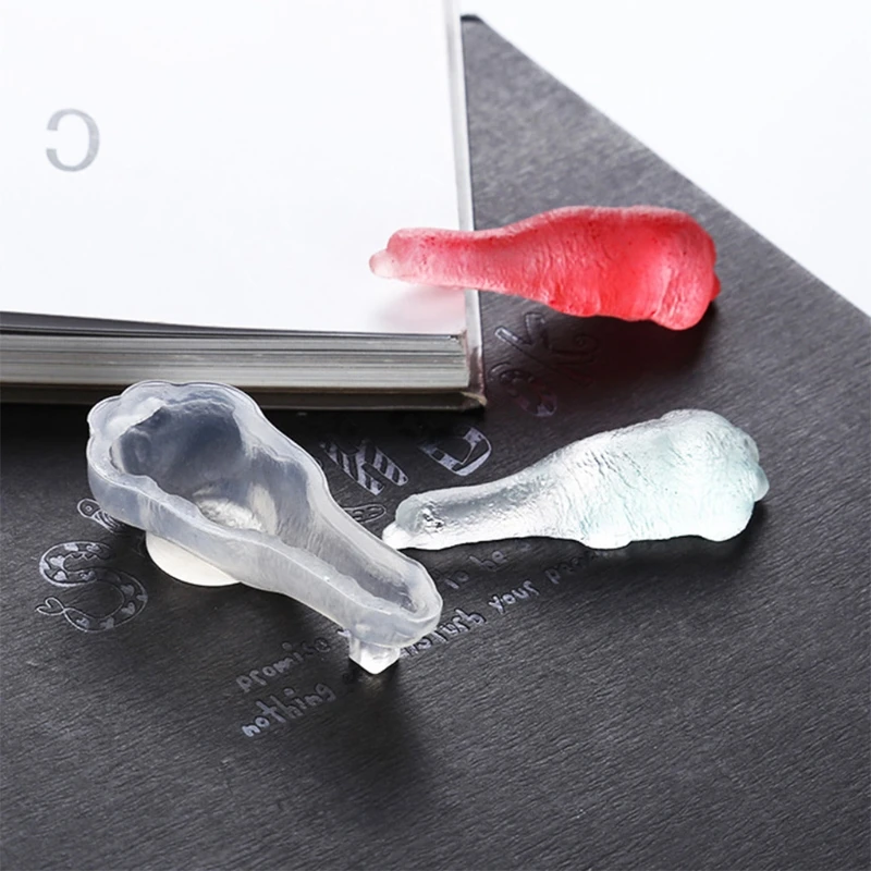 50JB Diy Crystal Drop Plastic Mirror Three-dimensional Sleep Bear Mold Aroma Gypsum Silicone Handmade Decorative