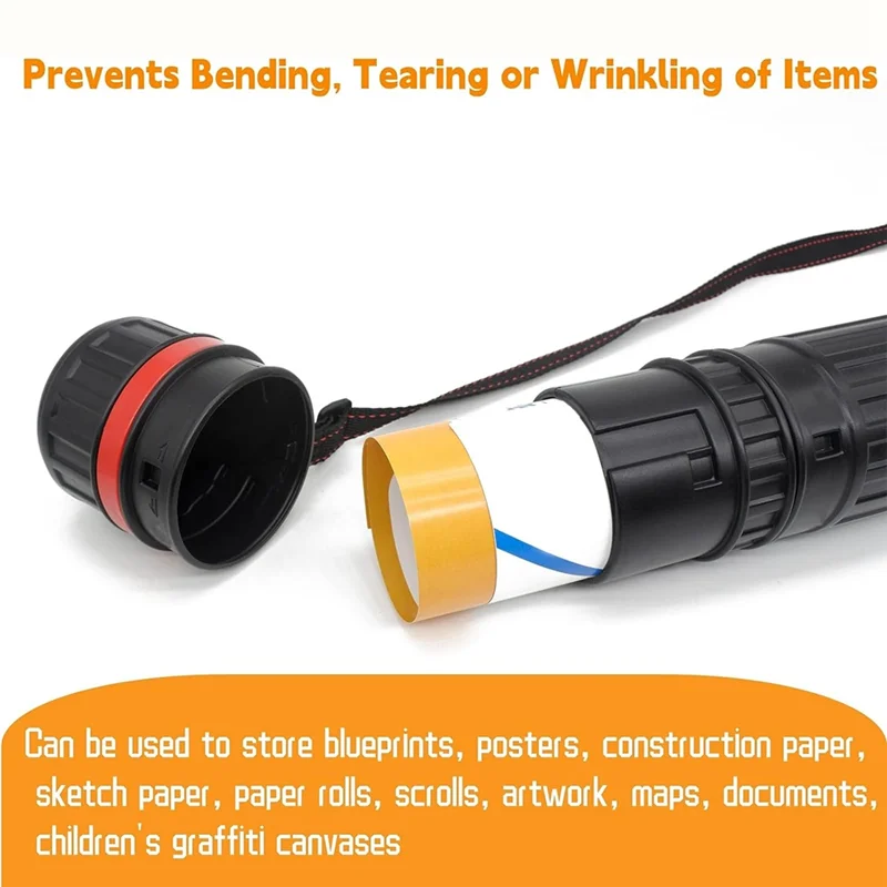 

AK51-3 шт. трубка для плаката-телескопический держатель для отпечатков черная художественная трубка для плакатов, документов, искусства, отпечатков, расширяемая, 28,75 дюйма