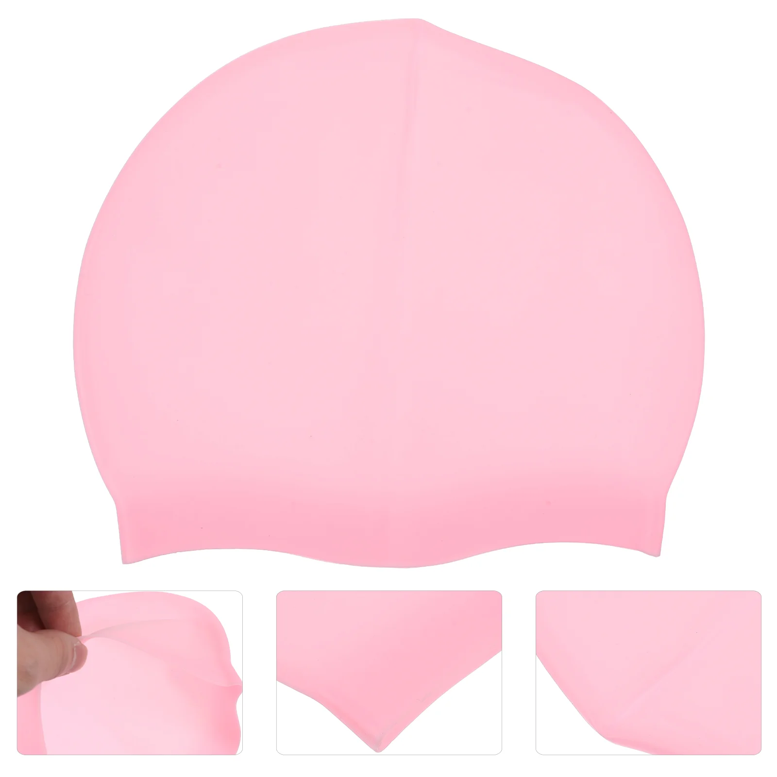 Swimming Hat for Long Hair Unisex Swim Hat Anti-skid Swim Cap Ear Protection Swim Cap Silicone Hat