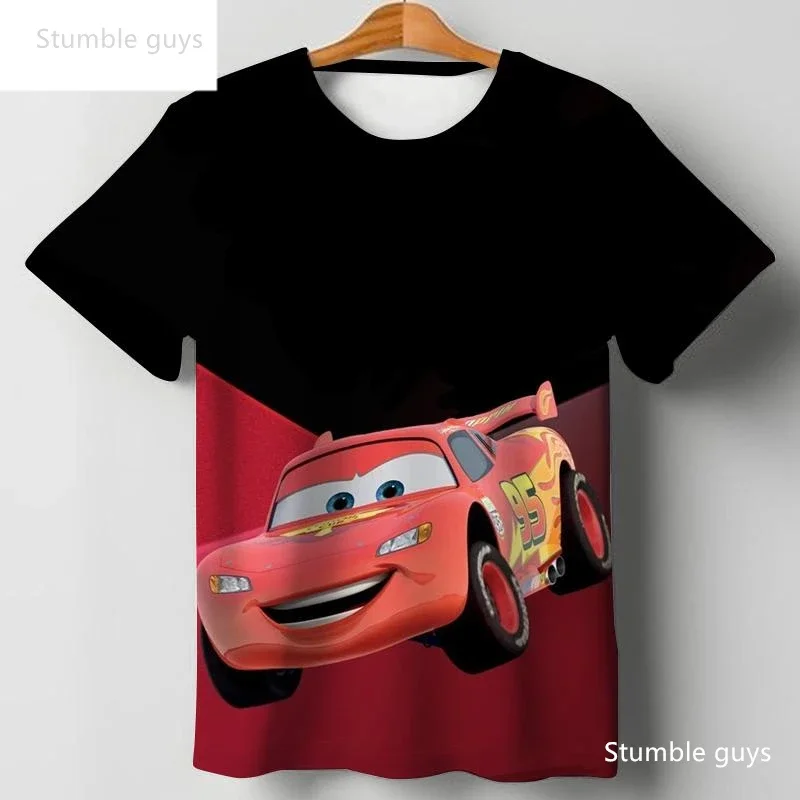 Girls Cute Cars T-Shirt Sally Carrera Print Summer Short Sle