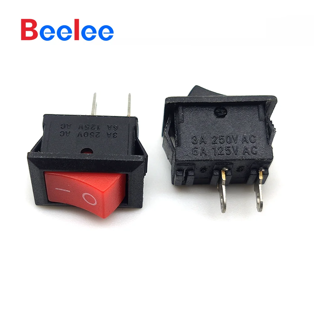 50 PCS Beelee KCD11-A On Off Rocker Switch Painel Tipo Interruptores Rocker Momentâneos