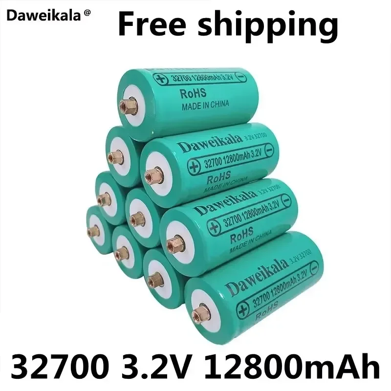 Atacado 32700 12800mAh 3.2V lifepo4 baterias recarregáveis baterias profissionais de energia de fosfato de ferro e lítio com parafusos