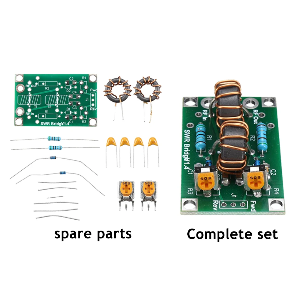 1.8M-30MHz/3.5-30MHz RF SWR Stand Wave Ratio Bridge for RF Network DIY Board Kit