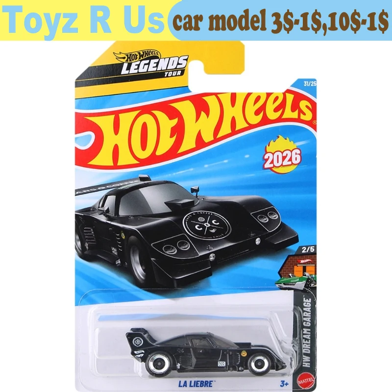 Original Hot Wheels Car Legends Tour La Liebre juguetes para niños 1/64 vehículos fundidos modelo de aleación HW Dream Garage colección regalo