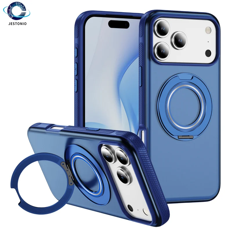 

Anti fall gear rotating bracket for 17 ProMax 16 15 14 13 12 Plus phone case magnetic new protective cover protective case