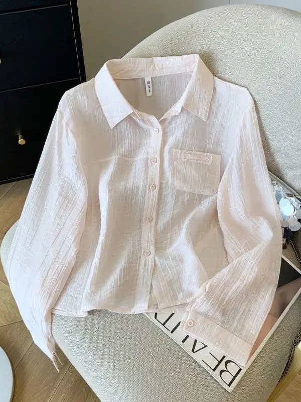 سترة نسائية صيفية خفيفة الوزن قابلة للتنفس للحماية من الشمس irt ملابس خارجية سترة علوية كورية فضفاضة تناسب طويلة Sve #3