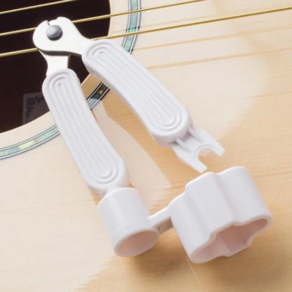 Gray Guitar String Winder Repair White 3 In 1 30g Black Bridge Change Metal+ABS Orange Pin New Portable Pratical