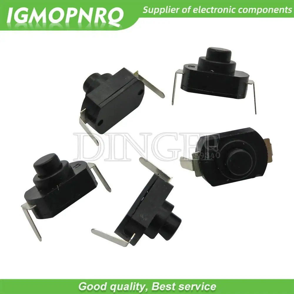 

10PCS 1208YD Push Button Switch 30V 1A Flashlight Switch Electric Torch LOCK Table Lamp Switch Flashlight Button Switch ON-OFF
