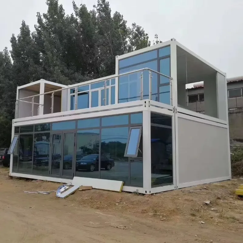 Mobile Foldable Accommodation Unit No Foundation Needed Prefab House For Tourist Attraction Camping And Remote Work Site