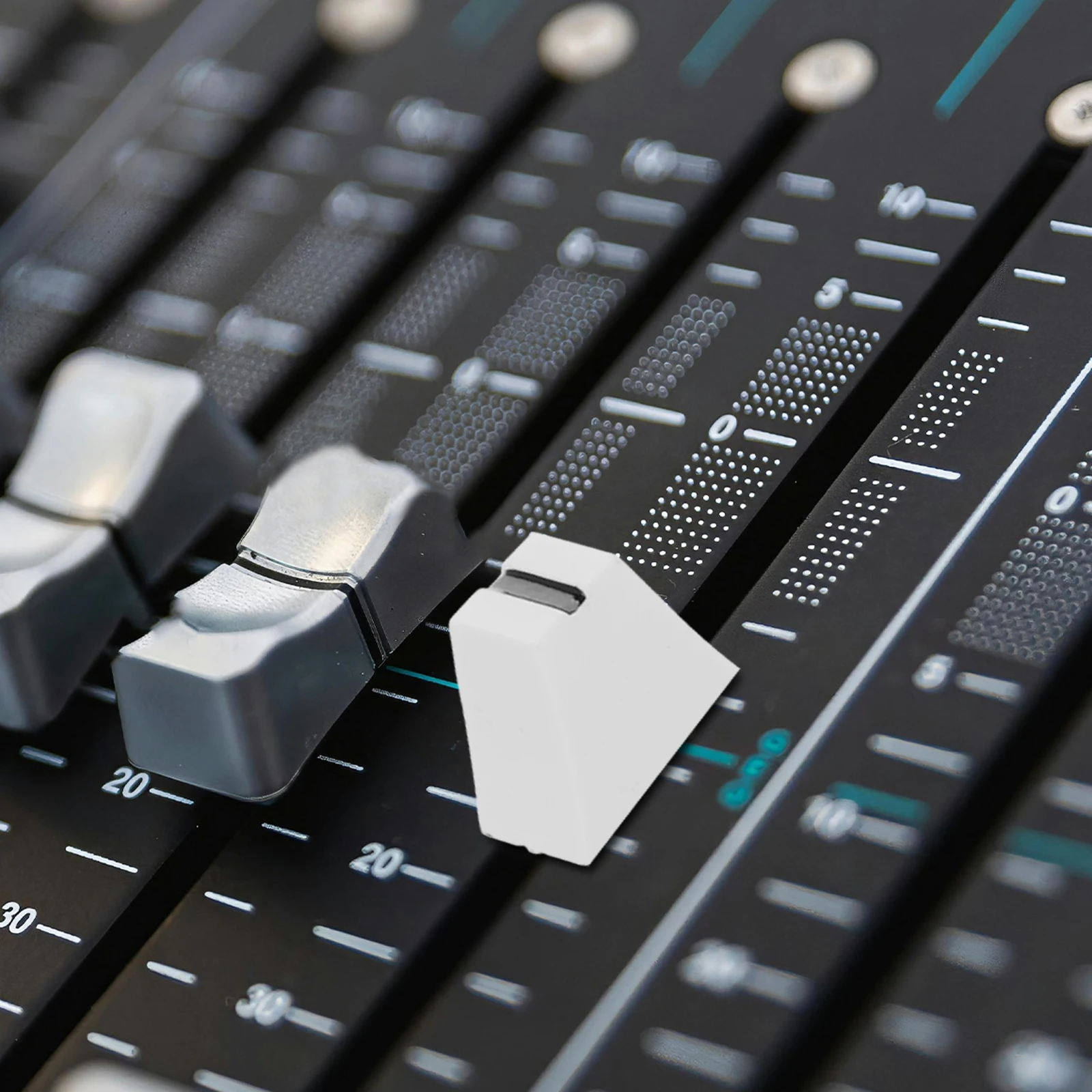 

10pcs Fader Knobs Slider Caps Mixer Accessories Replacement Console Slider Fader Cap Durable Plastic Switch Components For Audio