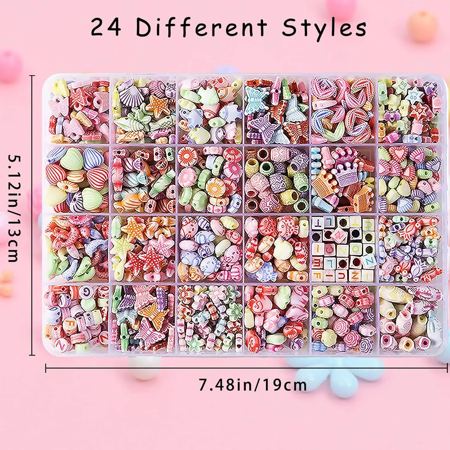 Children's Handmade Beaded Girls Wear Beads Educational Toys Diy Jewelry Bracelet Necklace Jewelry Around Beads Beads Set