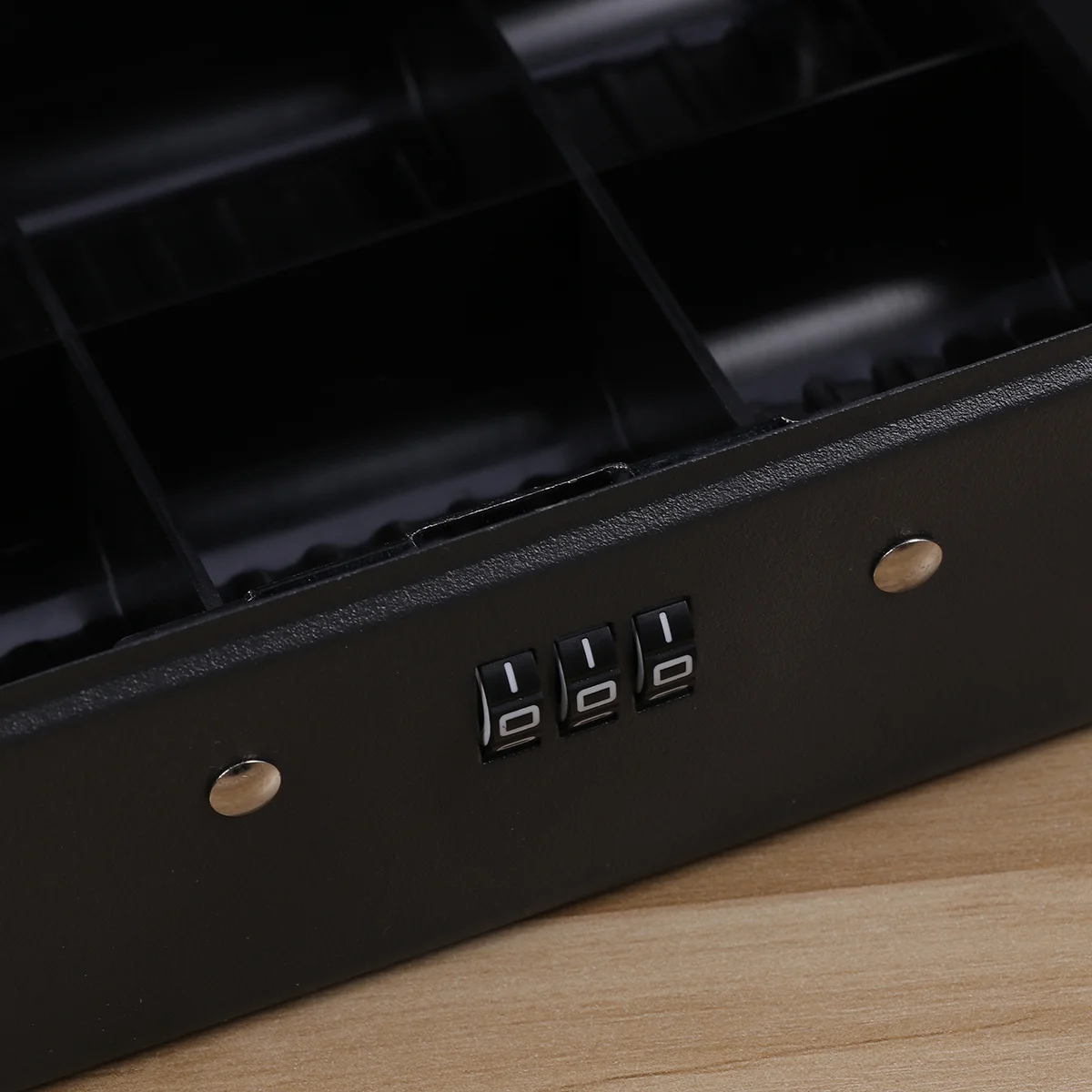 رشاقته معدن أسود حجم S قفل برمز الأمن للعملات النقدية مفاتيح الشيكات مقبض متجر مطعم فندق الاستخدام