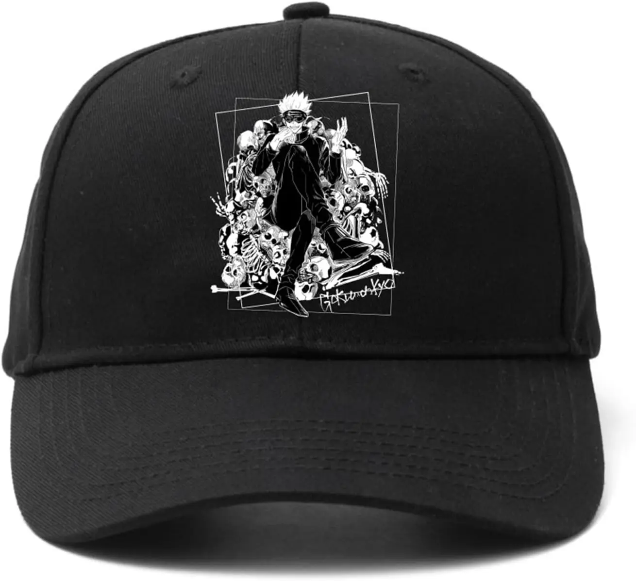 Baseball Cap for Men Women Anime Jujutsu Kaisen Adjustable Cotton Cap Unisex Plain Solid Hat