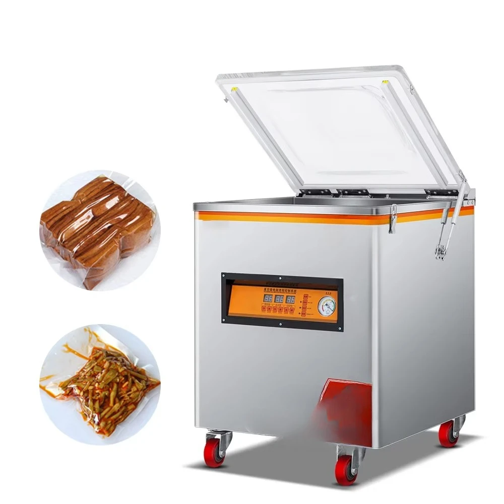 Frozen Pizza Vacuum Food Sealer, Vacuum Dried Date Packaging Machine Deep Chamber Snack Meat