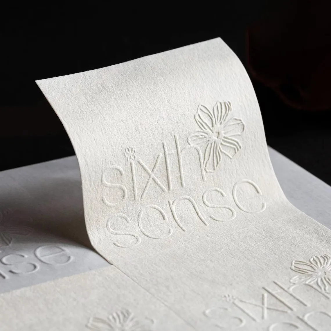 500pcs Custom Logo Stickers Embossed Logo Special Paper Box Sticker Wedding Birthday Gift Stickers Design Flower Shop Stickers view 4