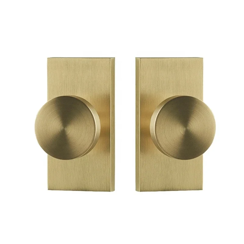 Interior Luxury Locks, Modern Door Knob For Hall Closet With Rectangle Rosette