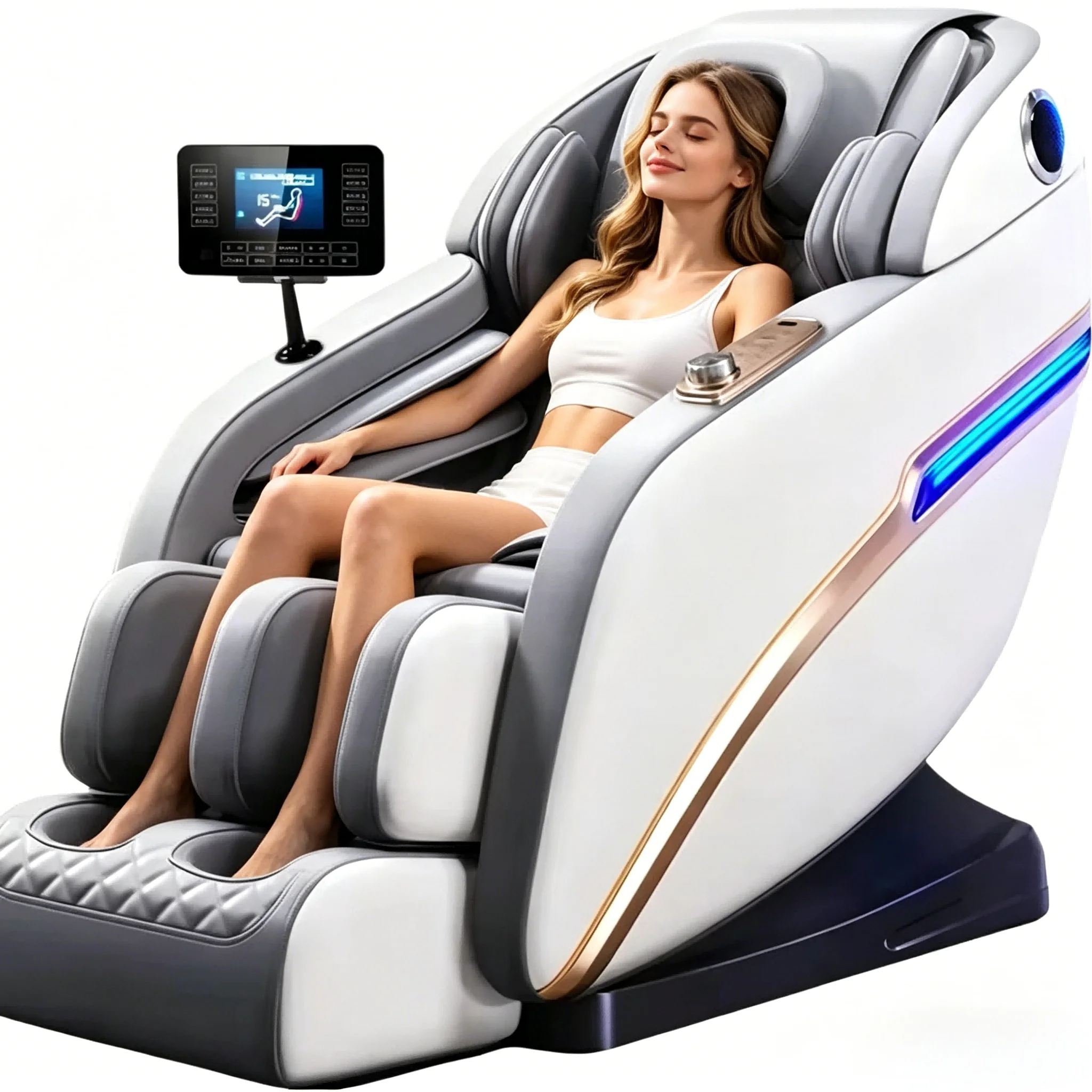 

Массажное кресло 2026-4D класса люкс с функцией невесомости, электрическое, 3D, с 8 фиксированными точками массажа