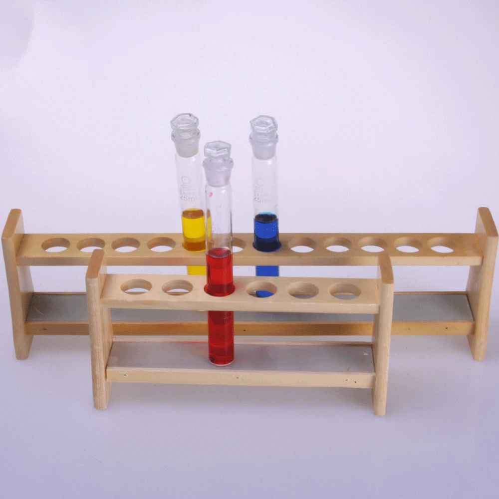 Woden shelf For 25 50 100ml Colorimetric Tube Labrotary