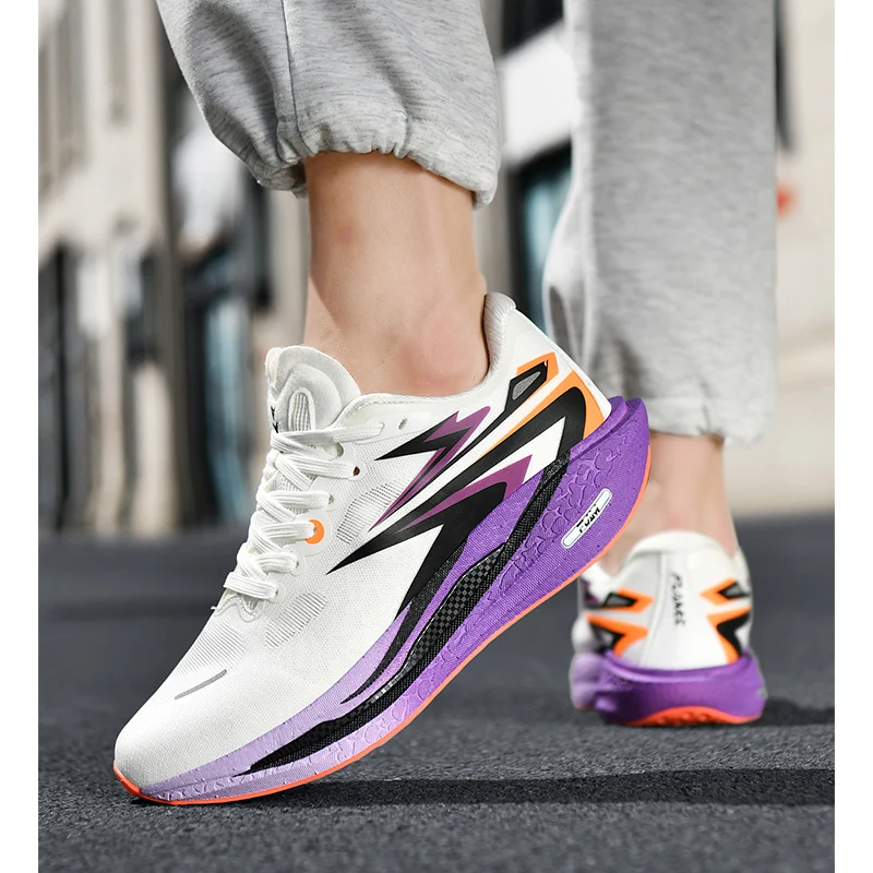 New Running Shoes Men Casual Carbon Board Marathon Sports Breathable Lightweight Women's Comfortable Athletic Antiskid Sneakers image 6