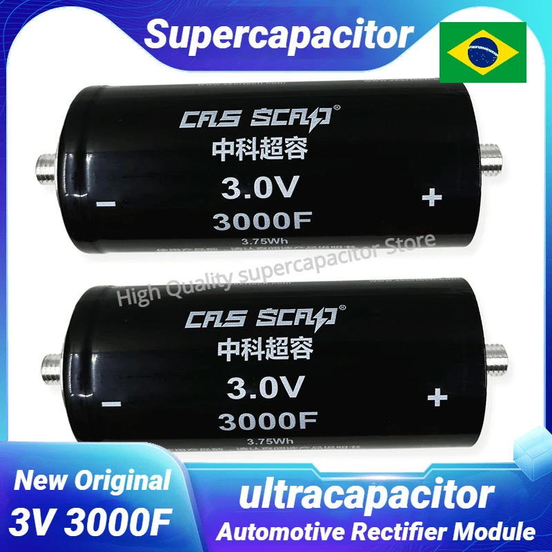 2PCS Super capacitor 3V 3000F cells brand new and high quality car audio Freely assembled high CCA low internal resistance