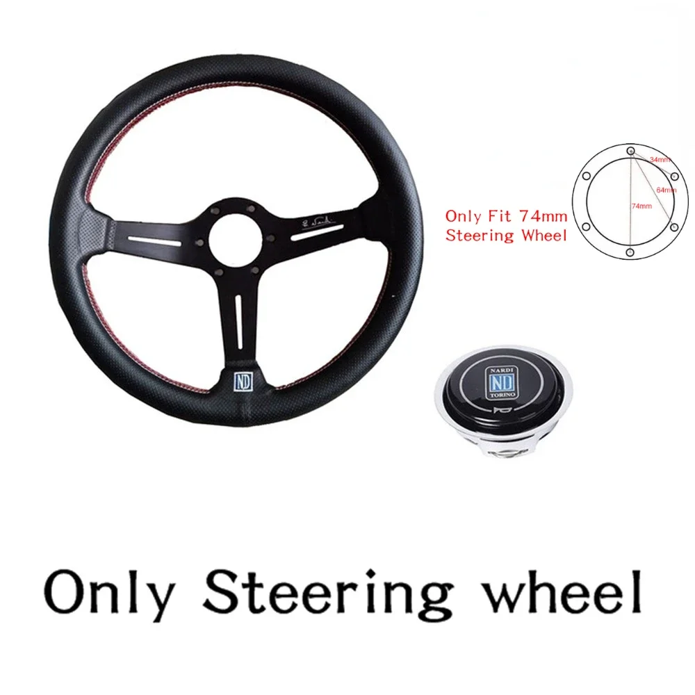 Nardi Steering Wheel 350MM Universal Classic Drift Racing Steering Wheel Microfiber Leather Rally Steering Wheel car accessories