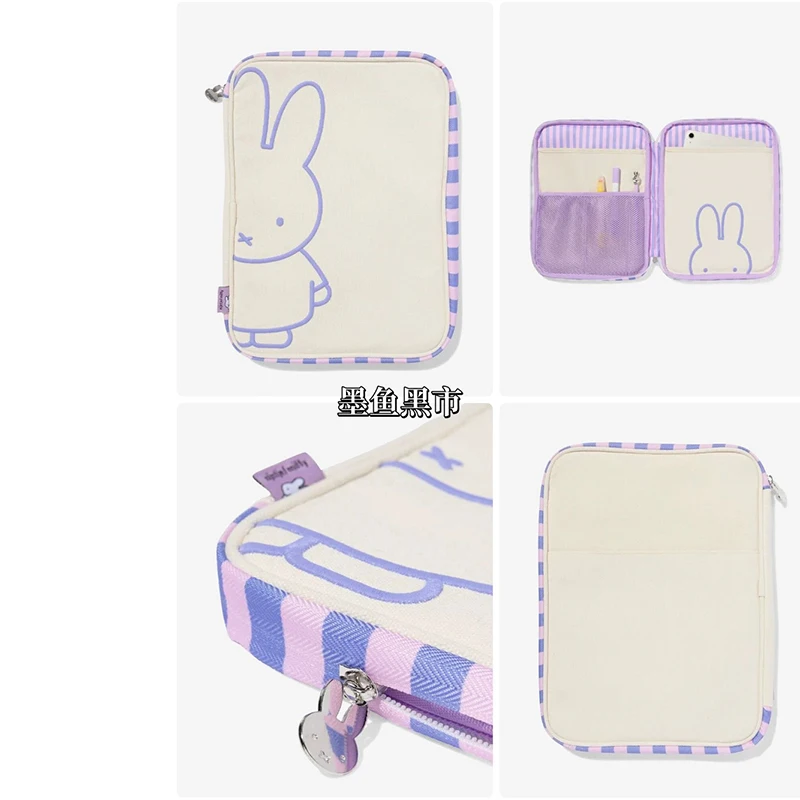 

Miffy Tablet Bag Kawaii Cartoon Miffy Tablet Laptop Storage Bag Portable Travel Bag Makeup Bag Girls Birthday Gift